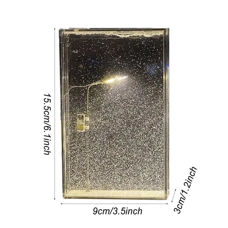 Winter Snow Night Light Material Decoration Set Christmas Snow Night Light Handmade Snow Scene Night Light For Home Holiday Gift