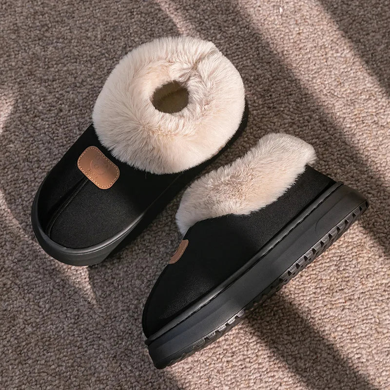 2025 Women's New Thickened Bottom Snow Boots Winter Warm Foot Protection Outerwear Cotton Warm Shoes EVA Material Chinese Origin