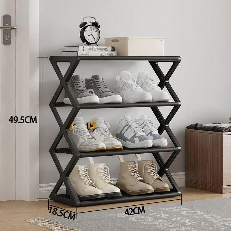 Foldable Shoe Racks Multifunctional Storage Rack Simple Design Dust-proof Shoe Rack Home Dormitory Household Storage Tools
