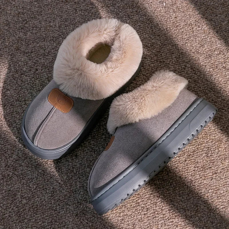 2025 Women's New Thickened Bottom Snow Boots Winter Warm Foot Protection Outerwear Cotton Warm Shoes EVA Material Chinese Origin