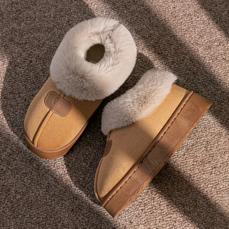 2025 Women's New Thickened Bottom Snow Boots Winter Warm Foot Protection Outerwear Cotton Warm Shoes EVA Material Chinese Origin