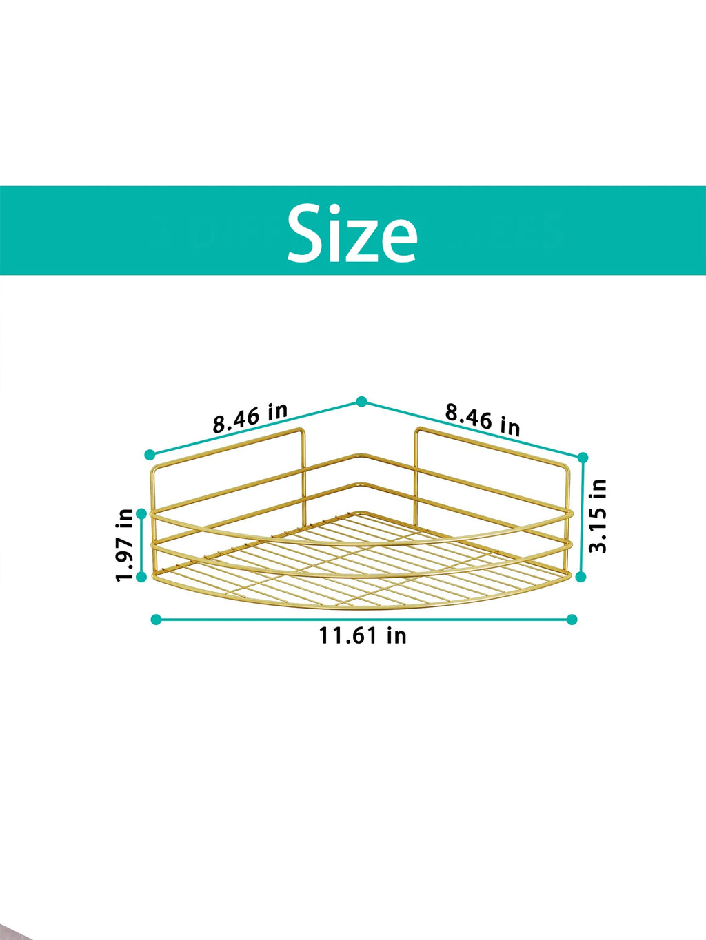 Iron Triangle Rack For Kitchen Bathroom Storage Rack Thickened Love Corner Rack Storage Rack Durable