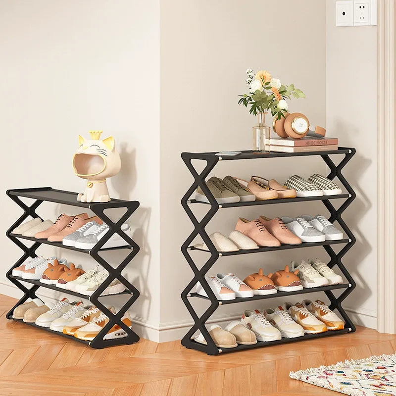 Foldable Shoe Racks Multifunctional Storage Rack Simple Design Dust-proof Shoe Rack Home Dormitory Household Storage Tools