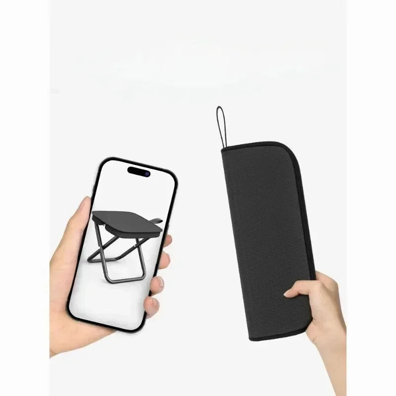 Ultra-light fishing stool, outdoor picnic camping folding chair, portable travel seat, convenient to carry folding chair.