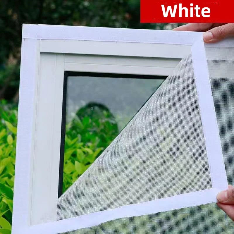 Summer mosquito proof door and window screens, available in various sizes (white)