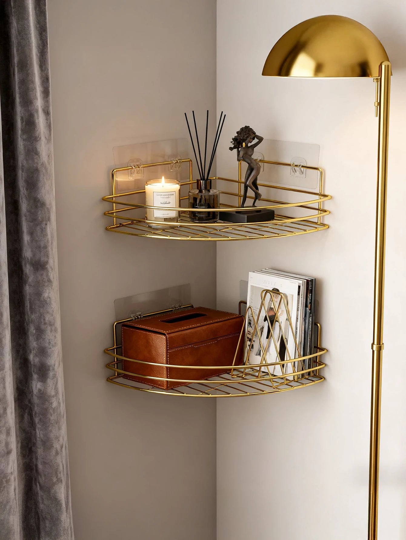 Iron Triangle Rack For Kitchen Bathroom Storage Rack Thickened Love Corner Rack Storage Rack Durable