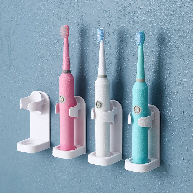 Traceless Toothbrush Holder Bath Wall-Mounted Electric Toothbrush Holders Adults Toothbrush Stand Hanger Bathroom Accessories