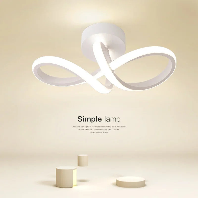 LED Aisle Ceiling Lights Modern Chandelier Three Colors Lamp Minimalist Lamps For Bedroom Light Surface Installation Dining Room