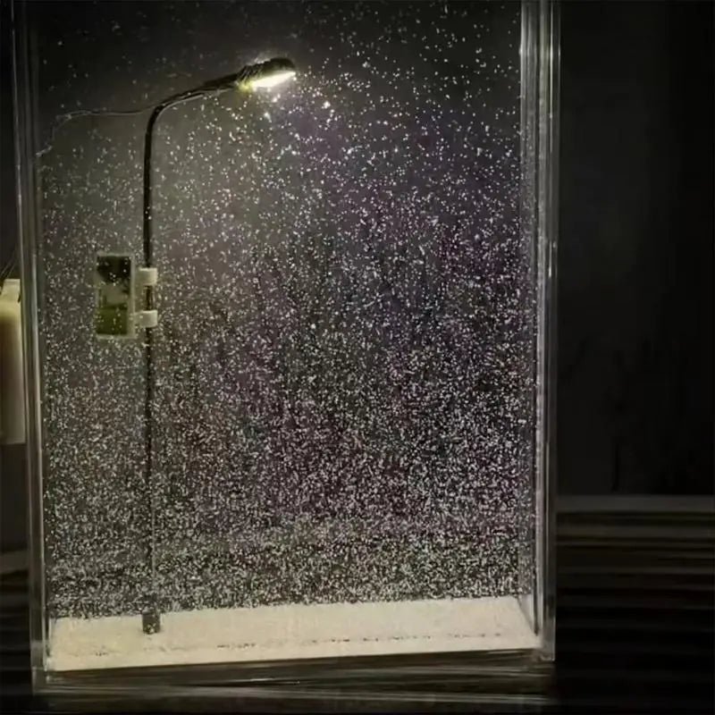 Winter Snow Night Light Material Decoration Set Christmas Snow Night Light Handmade Snow Scene Night Light For Home Holiday Gift