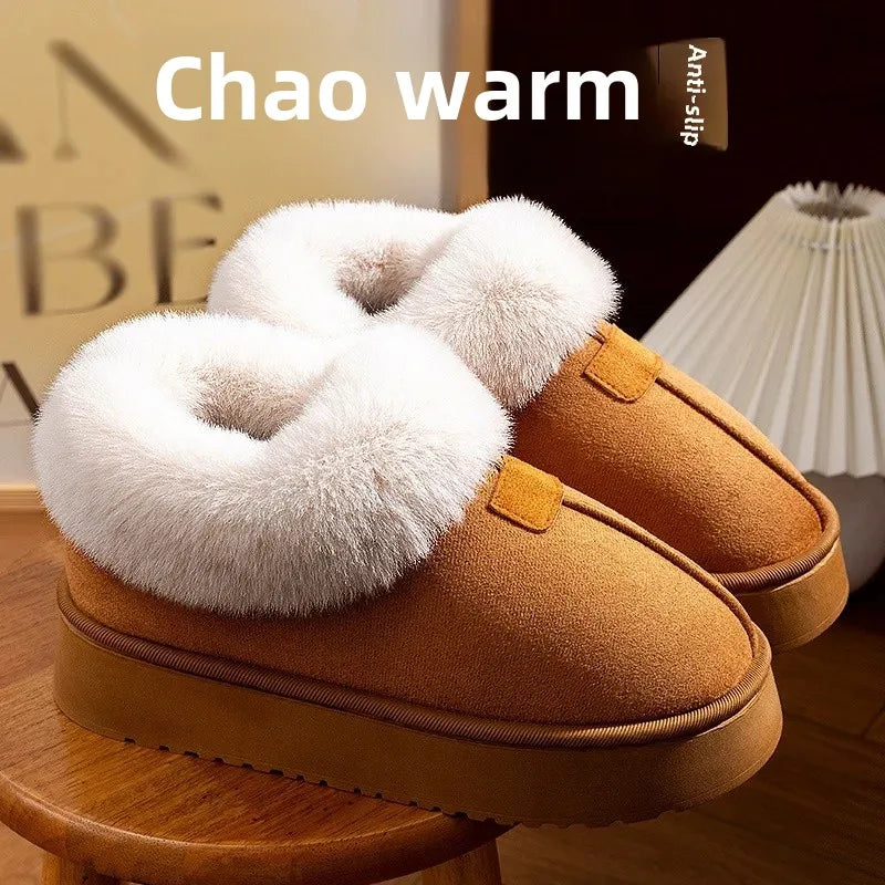 2025 Women's New Thickened Bottom Snow Boots Winter Warm Foot Protection Outerwear Cotton Warm Shoes EVA Material Chinese Origin