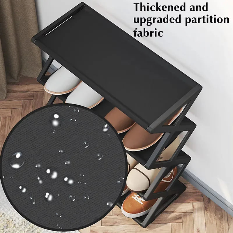 Foldable Shoe Racks Multifunctional Storage Rack Simple Design Dust-proof Shoe Rack Home Dormitory Household Storage Tools