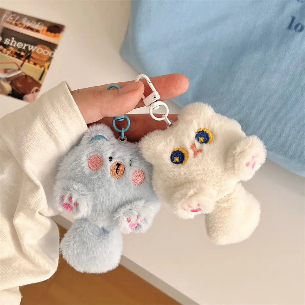 Cute Plush Cartoon Cat Doll Pendant Soft Cute Girl Backpack Decoration Pendant Doll Student Gift