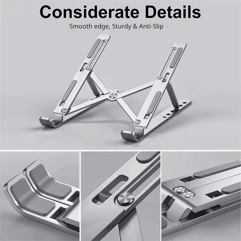 Foldable Laptop Stand Position Adjustable Portable Notebook Support Base Holder Aluminium alloy For Laptop Accessories